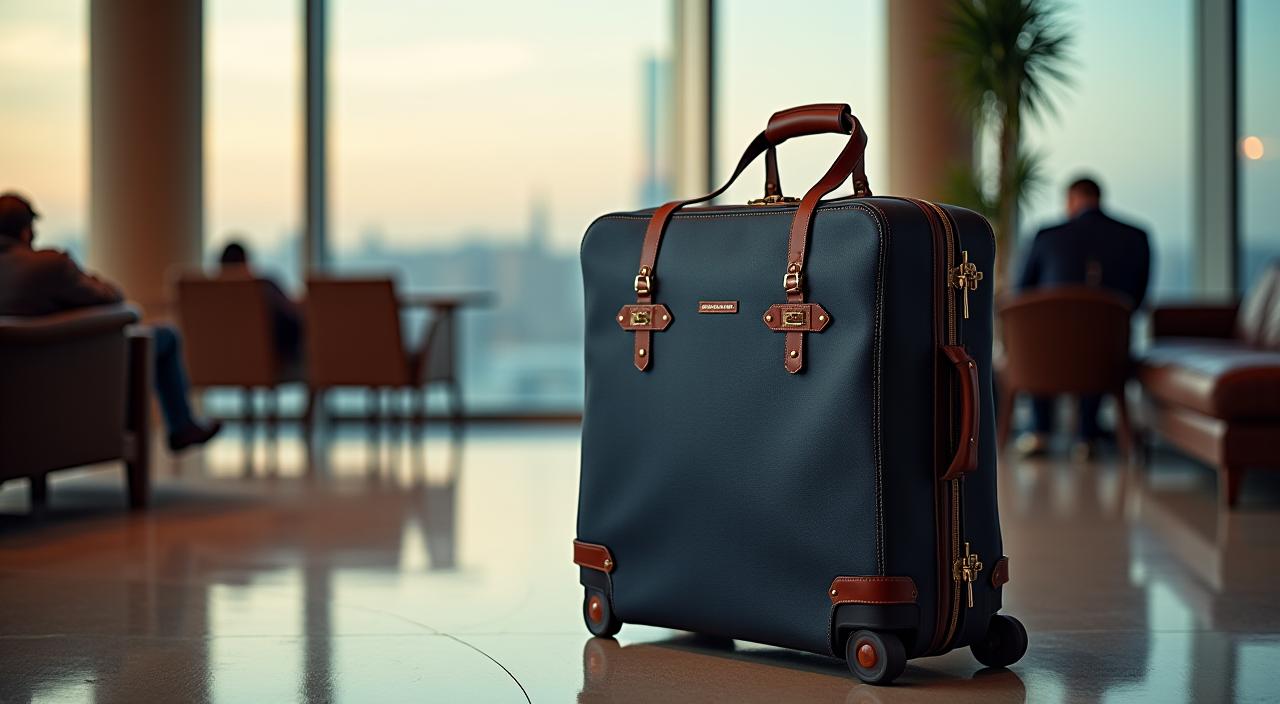 Campagne publicitaire pour les valises de luxe Aethelred.